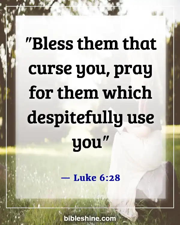 Bible Verses About Praying And Praying For Others (Luke 6:28)