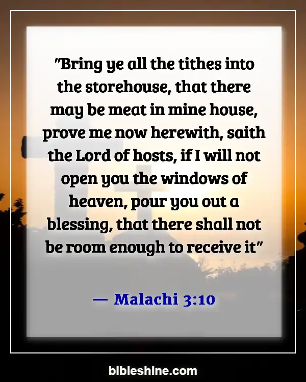 Bible Verses On Tithes And Offerings (Malachi 3:10)