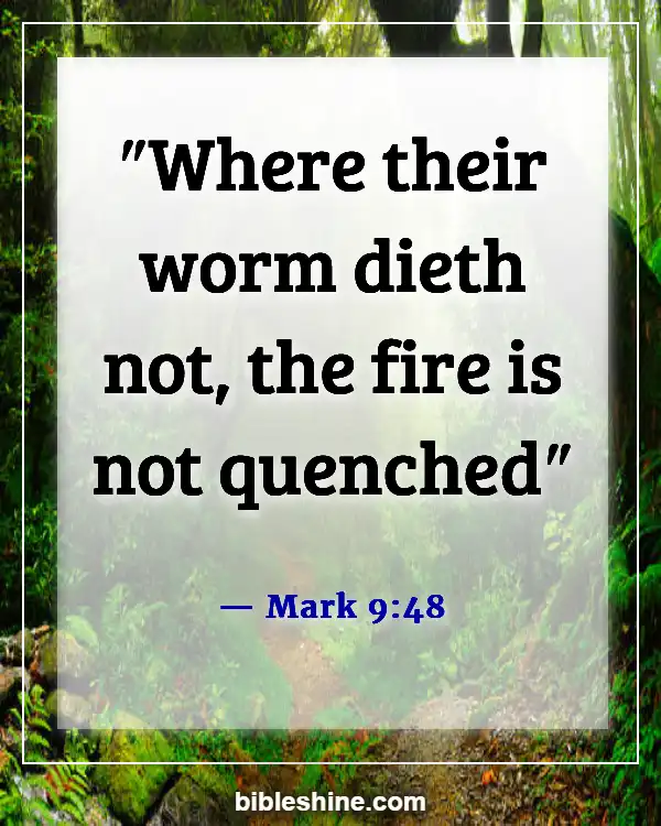 Bible Verses About Eternal Death (Mark 9:48)