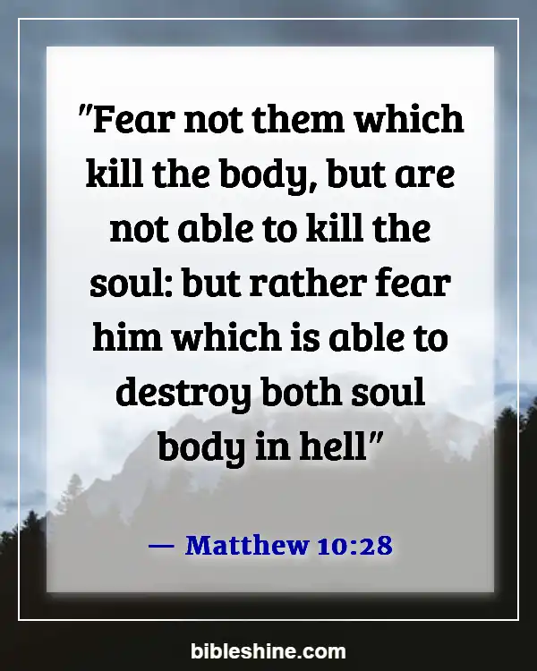 Bible Verses About Eternal Death (Matthew 10:28)