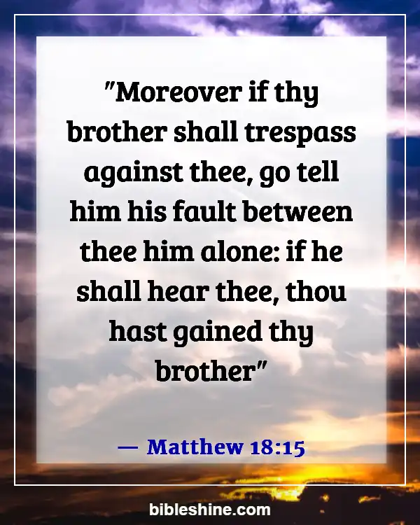 Bible Verse About Warning The Wicked And Sinners (Matthew 18:15)