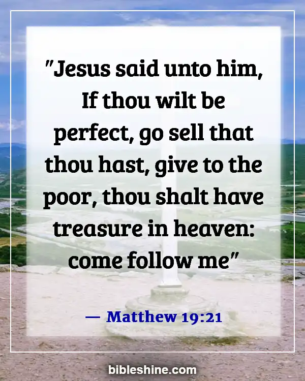 Bible Verses About Feeding The Hungry (Matthew 19:21)