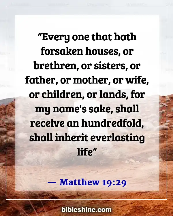 Bible Verses About Wealth And Prosperity (Matthew 19:29)