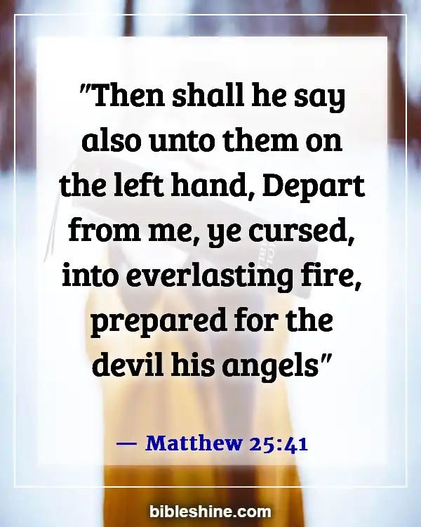 Bible Verses About Satan (Matthew 25:41)