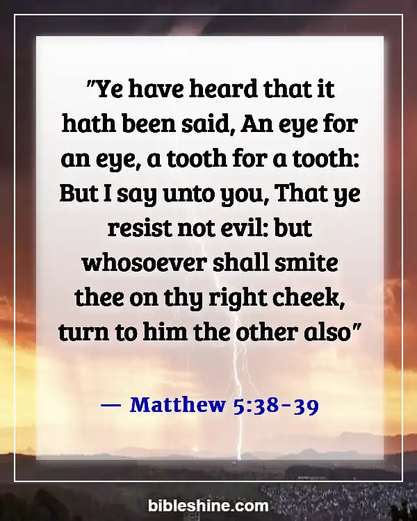 Bible Verses About Revenge (Matthew 5:38-39)