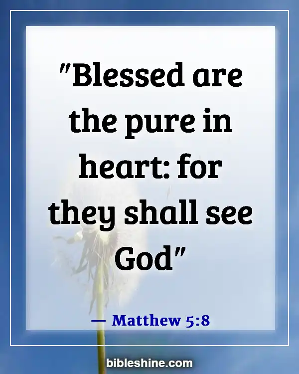 Bible Verses About Honesty (Matthew 5:8)