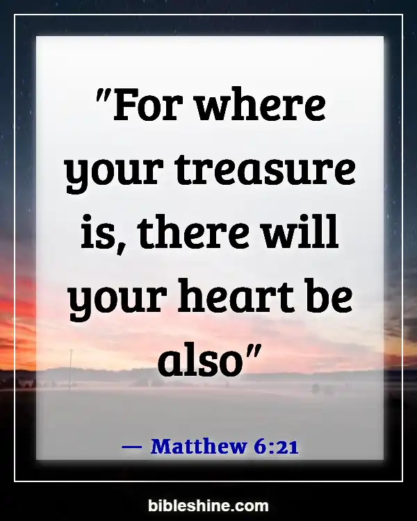 Bible Verses On Tithes And Offerings (Matthew 6:21)