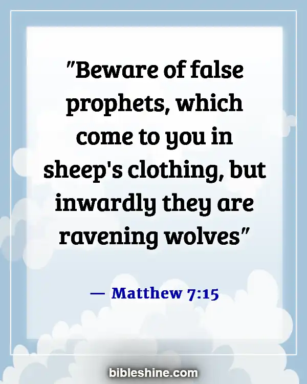 Bible Verses About Negative Influences (Matthew 7:15)