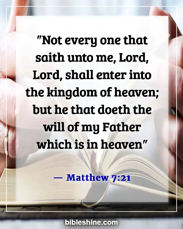 Bible Verse About Accepting Jesus (Matthew 7:21)