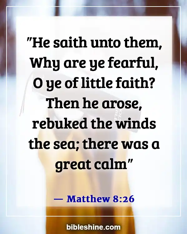 Bible Verses About Doubt (Matthew 8:26)