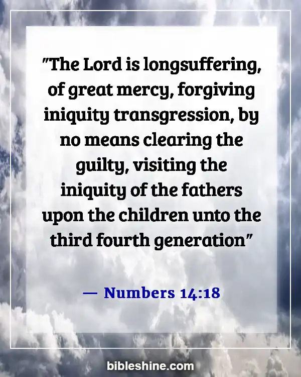 Bible Verses About Gods Mercy (Numbers 14:18)