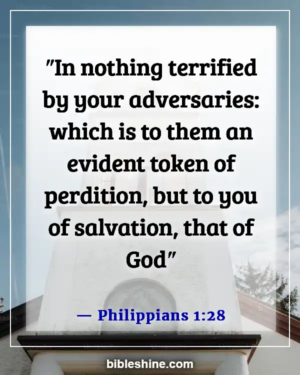 Bible Verses God Will Fight For You (Philippians 1:28)