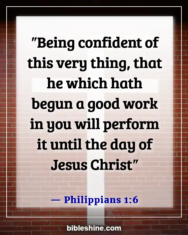 Bible Verses About Self Confidence (Philippians 1:6)