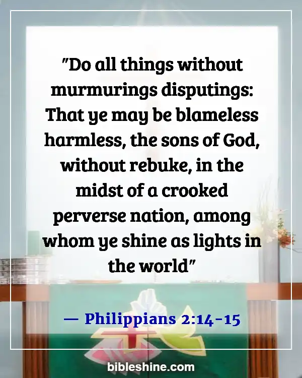 Bible Verses About Real Christian (Philippians 2:14-15)