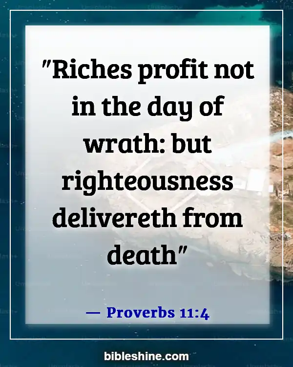 Bible Verse About Treasure In Heaven (Proverbs 11:4)