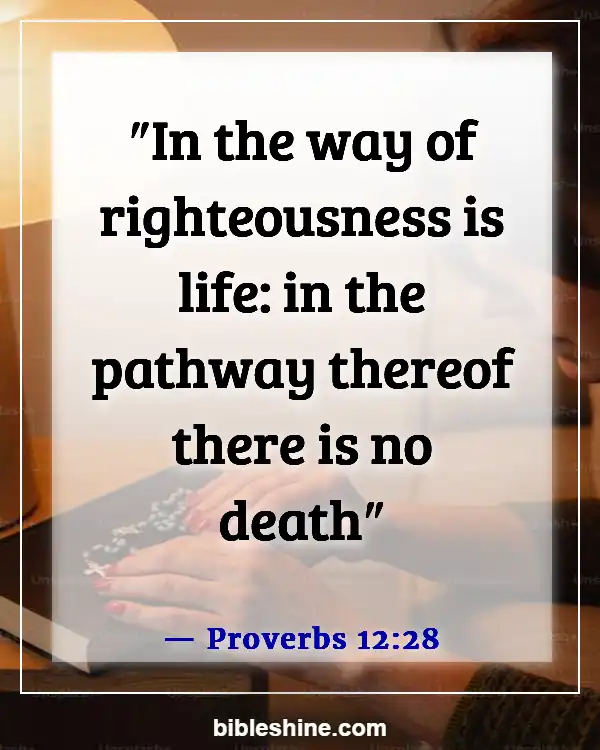 Bible Verses About Righteousness (Proverbs 12:28)