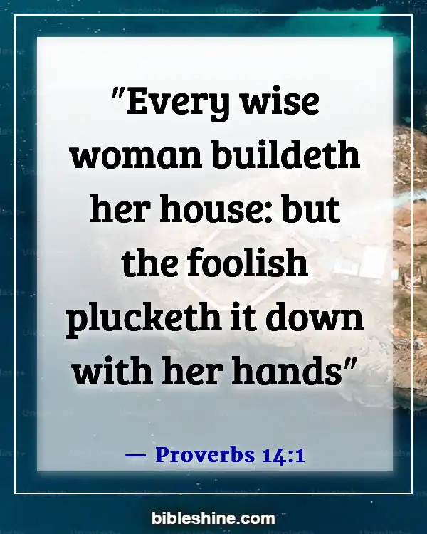 A Wife That Disrespects Her Husband Bible Verse (Proverbs 14:1)