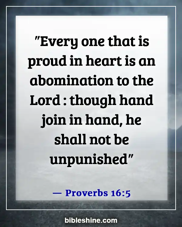 Bible Verses About Abomination (Proverbs 16:5)