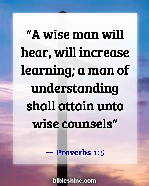 Bible Verses About Listening (Proverbs 1:5)