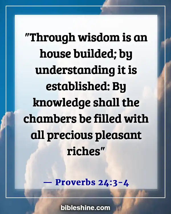 Bible Verses About Wealth And Prosperity (Proverbs 24:3-4)