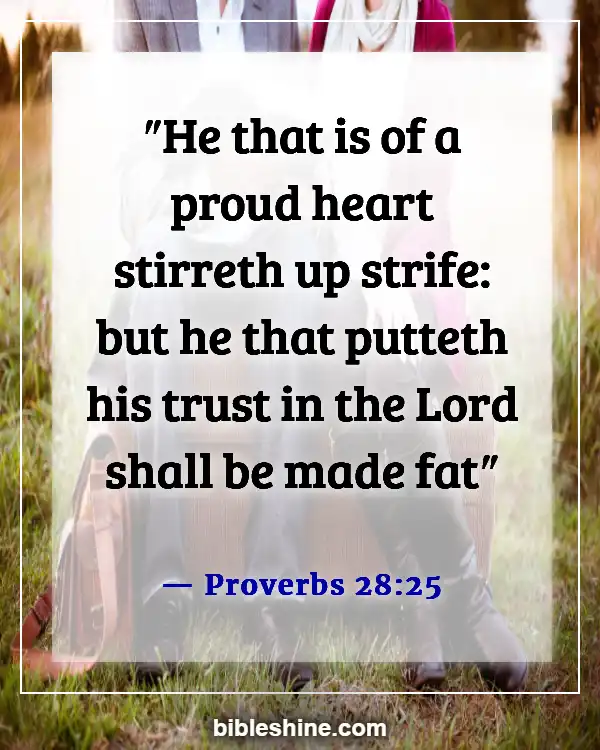 Bible Verses About Wealth And Prosperity (Proverbs 28:25)