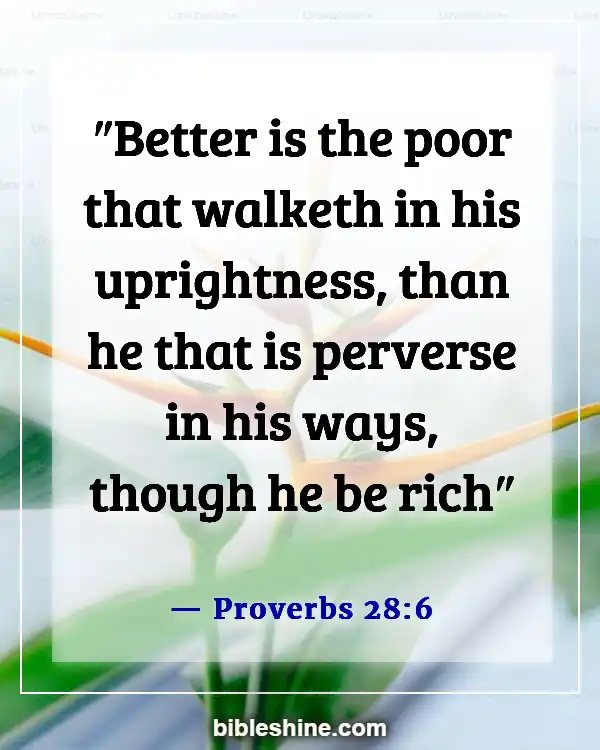 Bible Verses About Morality And Ethics (Proverbs 28:6)