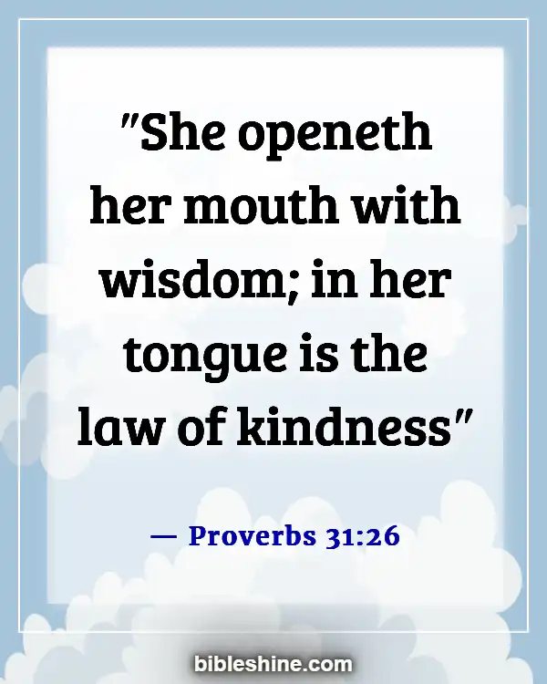 Bible Verse About Women Preachers (Proverbs 31:26)