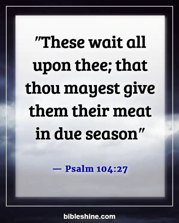 Bible Verses About Waiting Upon The Lord (Psalm 104:27)