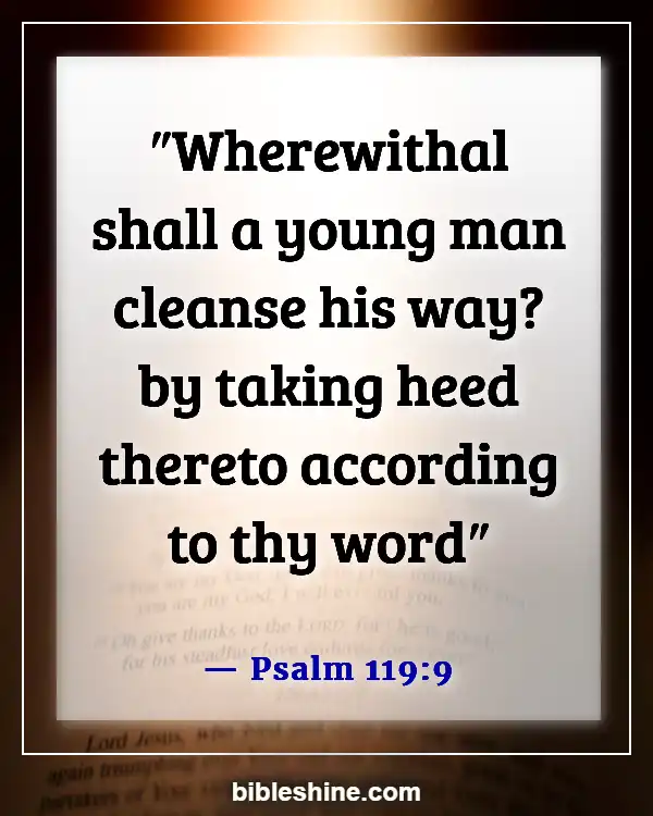 Bible Verses About Teaching Children (Psalm 119:9)