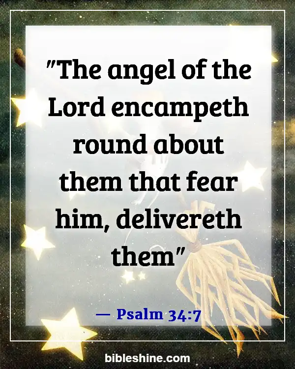 Bible Verses About Angels Rejoice In Heaven (Psalm 34:7)