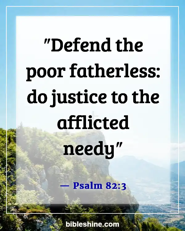 Bible Verses About Helping The Poor (Psalm 82:3)