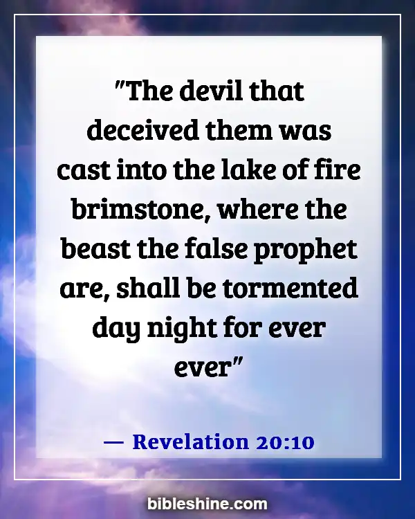 Bible Verses About Satan (Revelation 20:10)