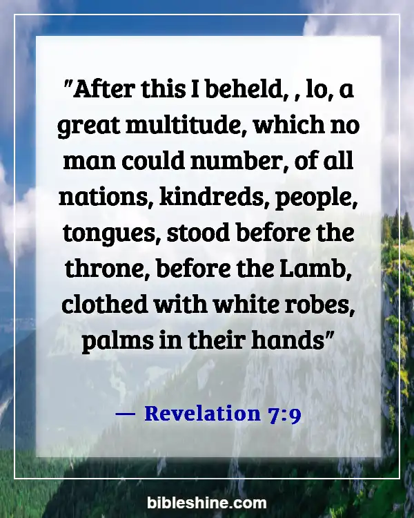 Bible Verses About Going To Heaven (Revelation 7:9)