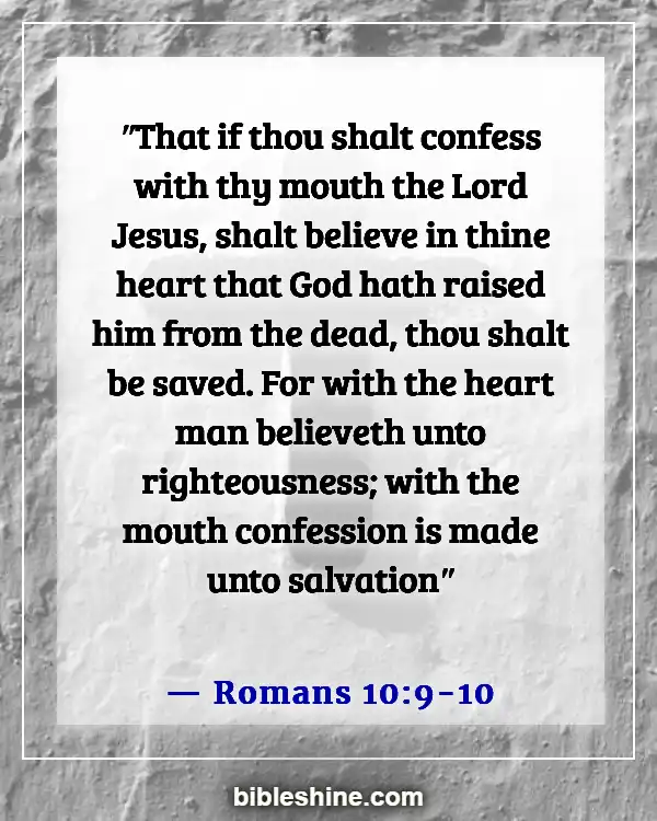 Bible Verses On Assurance Of Salvation (Romans 10:9-10)