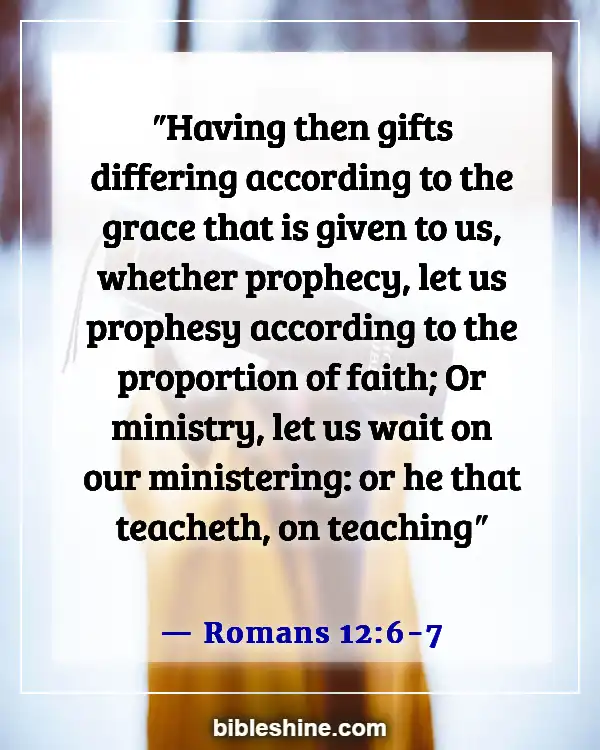 Bible Verse About Women Preachers (Romans 12:6-7)