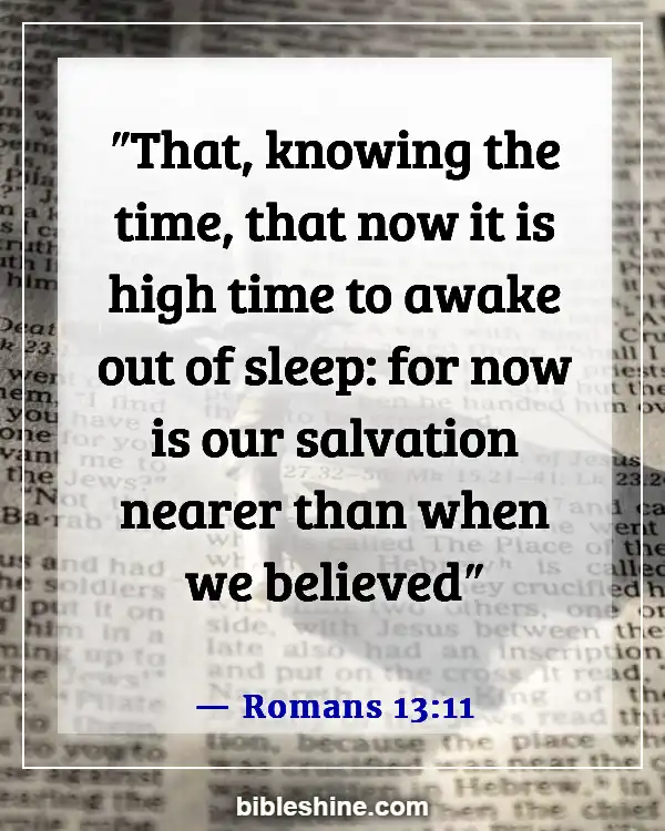 Bible Verses About Sleeping Too Much (Romans 13:11)