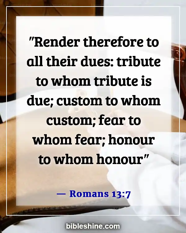 Bible Verses About Respect (Romans 13:7)