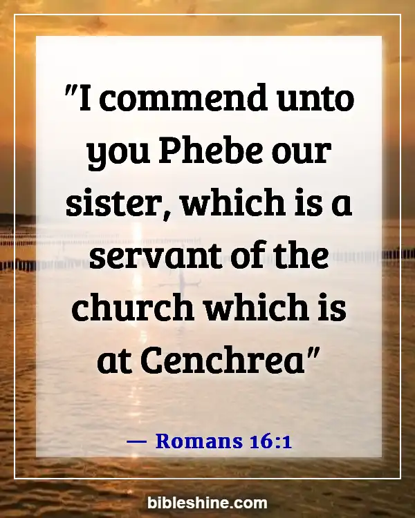 Bible Verse About Women Preachers (Romans 16:1)