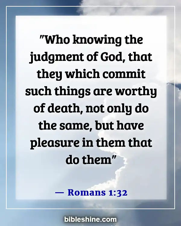 Bible Verses About Eternal Death (Romans 1:32)