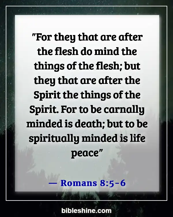 Bible Verses About Negative Influences (Romans 8:5-6)