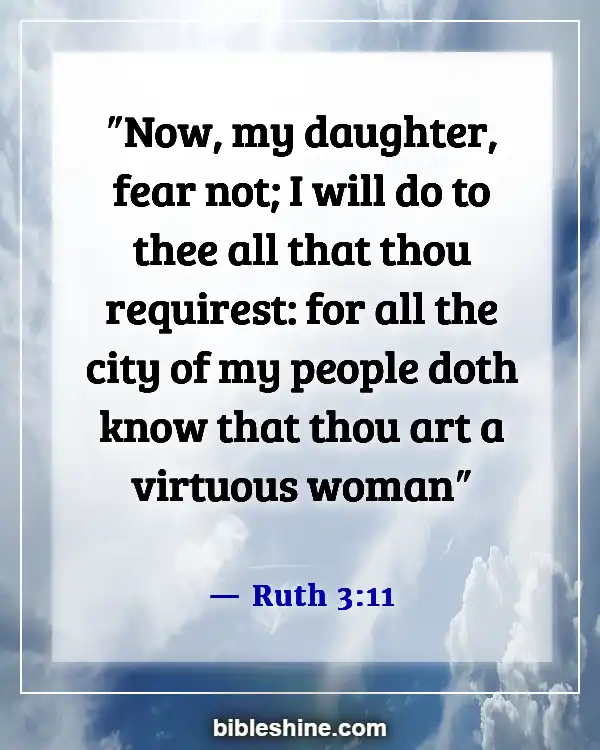 Bible Verses About Virtuous Woman (Ruth 3:11)