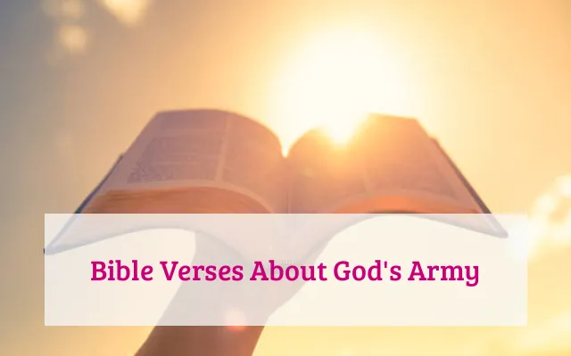 Bible Verses About God's Army