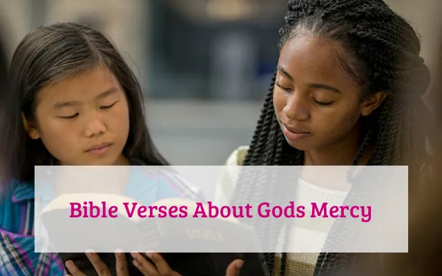 Bible Verses About Gods Mercy