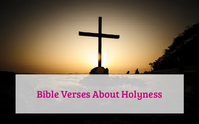 Bible Verses About Holyness