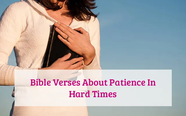 Bible Verses About Patience In Hard Times