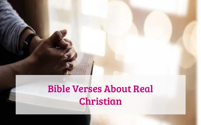 Bible Verses About Real Christian