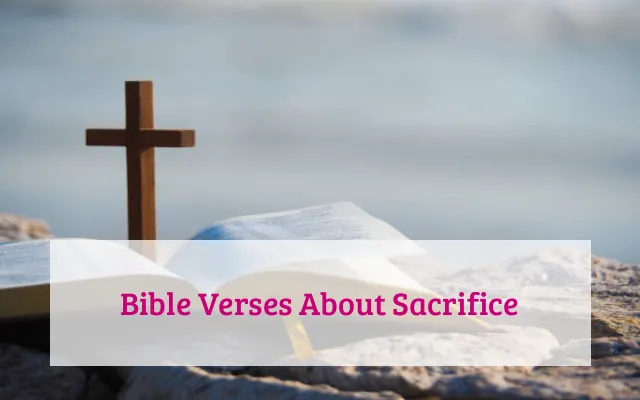 Bible Verses About Sacrifice